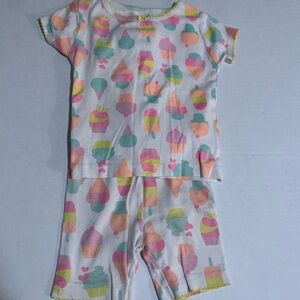 Colorful Ice Cream Print girls short Pajamas Carters 24 months